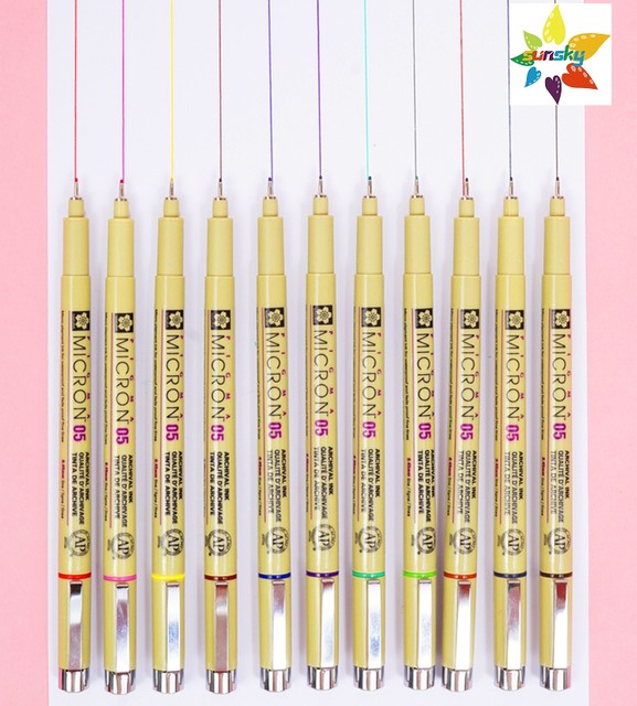 Sakura Pigma Micron Pn Pen, Xsdk-pn Series,0.2–1.0 Mm Line Width,  Waterproof, Fade Resistant ,multicolor Options,art Supplies - Porous-point  Pens - AliExpress